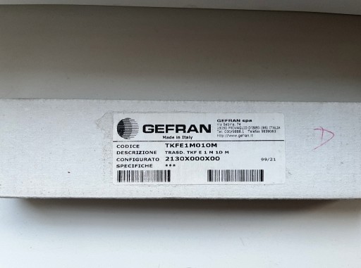 Zdjęcie oferty: Gefran TKFE1M010M 2130X000X00