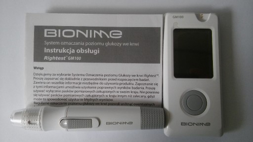 Zdjęcie oferty: Glukometr Bionime i nakłuwacz Bionime