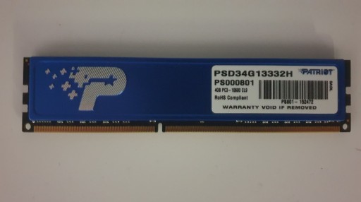 Zdjęcie oferty: RAm DDR 3, Patriot 4GB