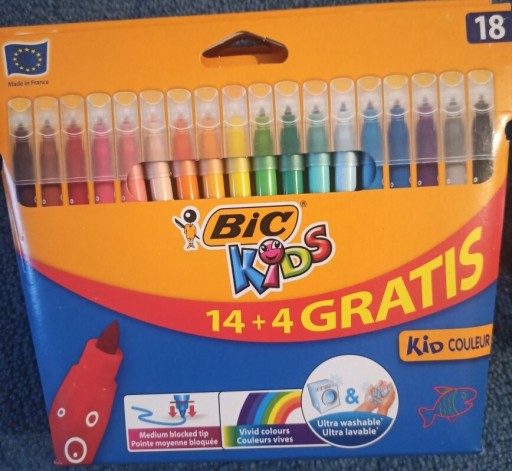 Zdjęcie oferty: Flamastry bic 18 kolorów