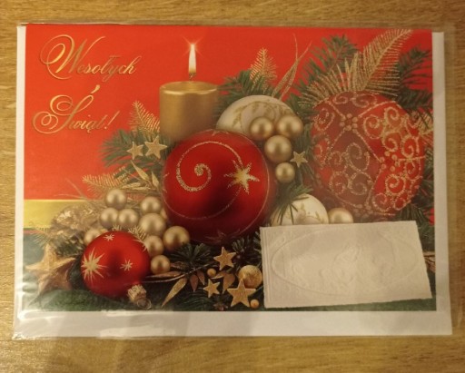 Zdjęcie oferty: Kartka świąteczna z kopertą, Boże Narodzenie