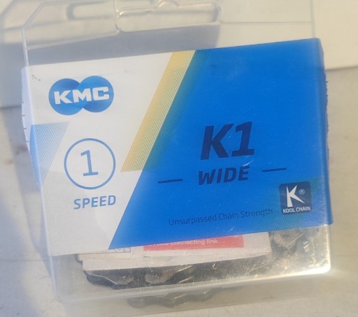 Zdjęcie oferty: KMC K1 Wide Silver/Black BMX Fixie & Track 1rz 110 ogniw.