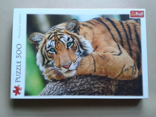 Zdjęcie oferty: Puzzle portret tygrysa 500 używane  Trefl