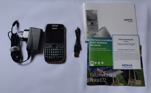 Zdjęcie oferty: Nokia E72 zestaw z pudełkiem (box) polska dystrybucja, bdb stan, NAVI