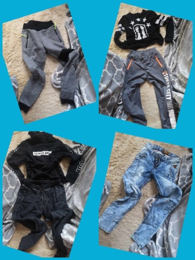 Zdjęcie oferty: Mega paka ubrań zestaw 130/150 Markowe 7sz h&m 