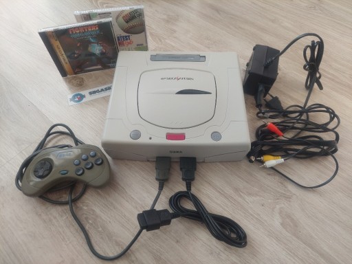 Zdjęcie oferty: Konsola SEGA SATURN + 2 GRY+ Pad + Transformator!