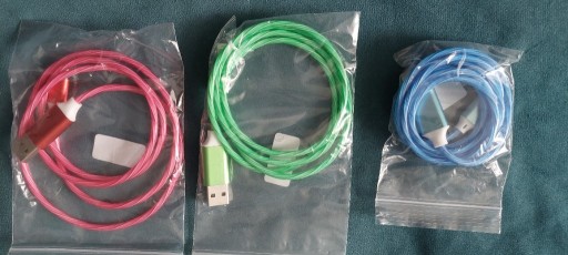 Zdjęcie oferty: Świecący kabel TYP USB-C (Android)