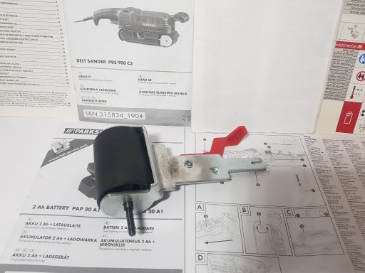 Zdjęcie oferty: PARKSIDE PBS 900 C3 rolka przod szlifierka tasmowa