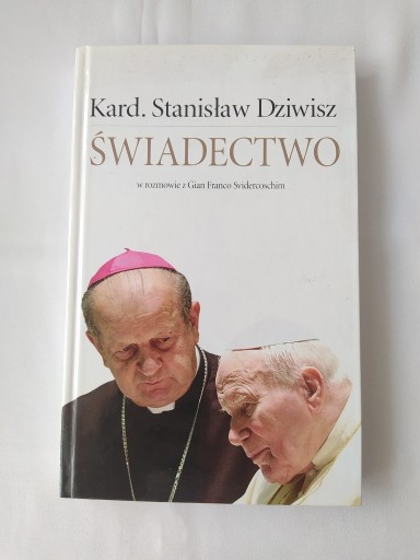 Zdjęcie oferty: ŚWIADECTWO – Stanisław Dziwisz