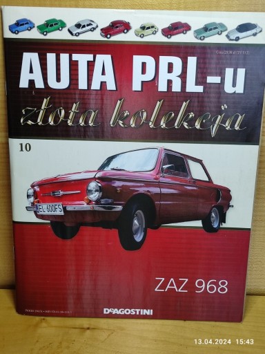 Zdjęcie oferty: Kultowe Auta PRL-u Gazetka do modelu ZAZ 968