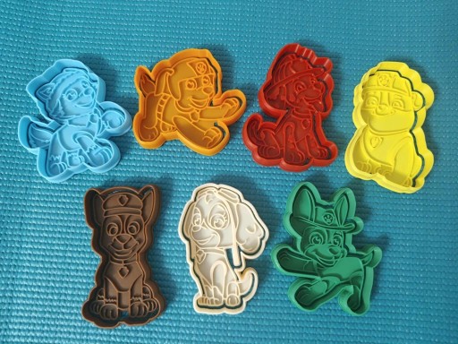 Zdjęcie oferty: Foremki do ciastek Psi Patrol – zestaw 7 wzorów!