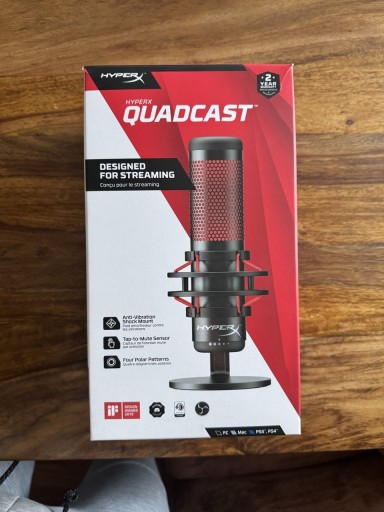 Zdjęcie oferty: Mikrofon hyperX QuadCast - jak nowy