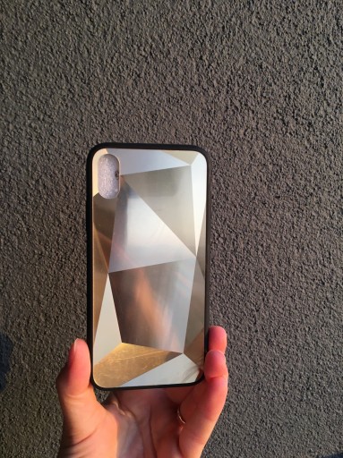 Zdjęcie oferty: NOWE Złote Diamentowe etui IPhone X