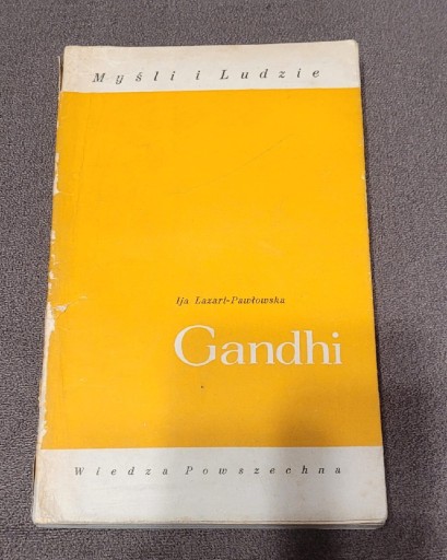 Zdjęcie oferty: Książka " Gandhi" I. Lazari-Pawłowska 