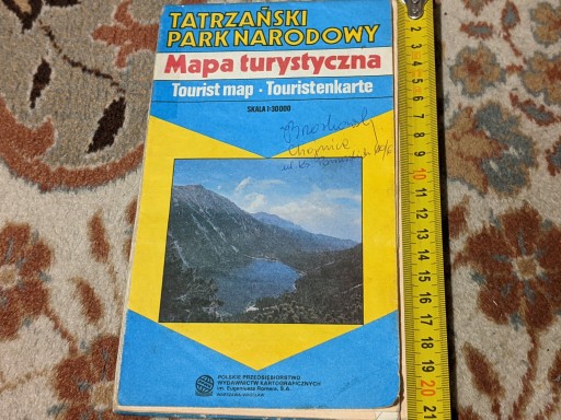 Zdjęcie oferty: Mapa – Tatrzański Park Narodowy, 1993