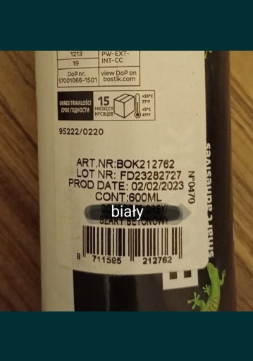 Zdjęcie oferty: Bostik Premium P 795 biały 24 sztuki