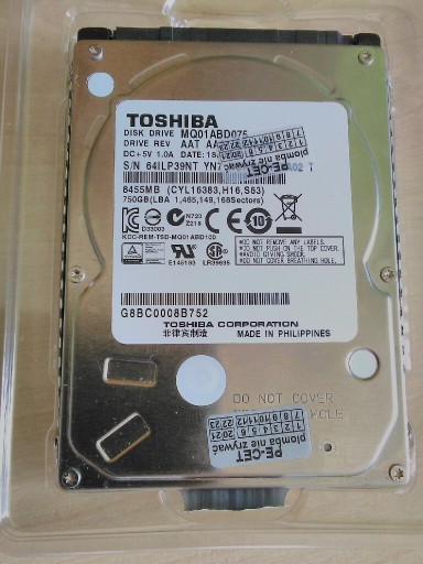 Zdjęcie oferty: Dysk twardy Toshiba do laptopa 750 GB nowy