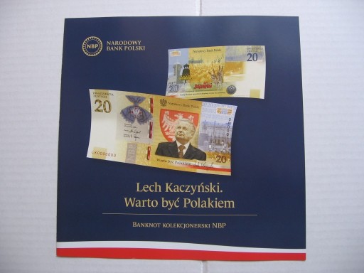Zdjęcie oferty: folder Lech Kaczyński Warto być Polakiem j.pol
