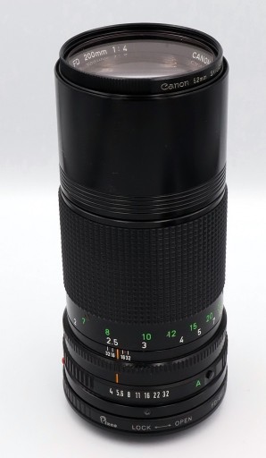 Zdjęcie oferty: Obiektyw Canon FD 200mm F4 z przejściówką Pixco