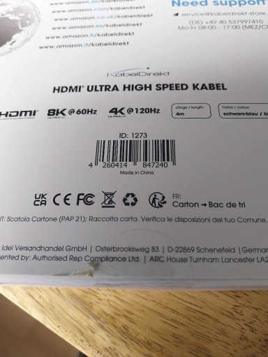 Zdjęcie oferty: suprt szybki kabel HDMI