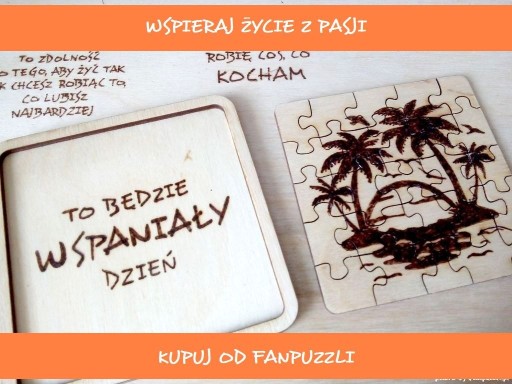 Zdjęcie oferty: puzzle podkładka pod kubek wyspa 25el REMAZEN