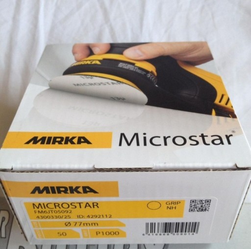 Zdjęcie oferty: Mirka Microstar P1000 77mm 50 sztuk krążki ścierne