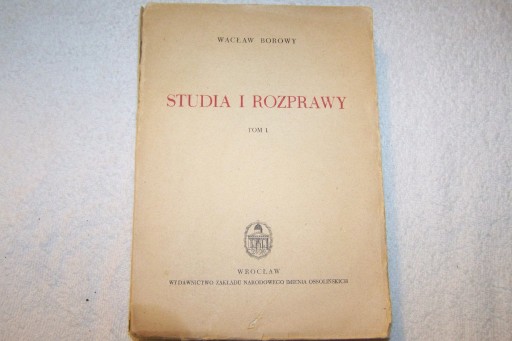 Zdjęcie oferty: Wacław Borowy Studia i rozprawy