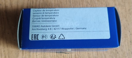 Zdjęcie oferty: CZUJNIK TEMPERATURY WODY SWAG 10937059 MERCEDES 