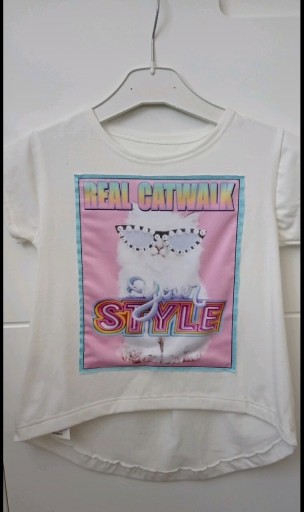 Zdjęcie oferty: T-shirt/ Bluzka aplikacja z kotkiem