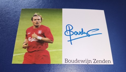 Zdjęcie oferty:     Boudewijn Zenden, autograf, uczestnik MŚ