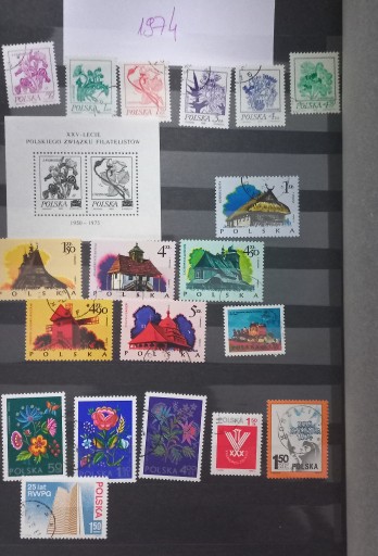 Zdjęcie oferty: Zestaw znaczków polska rocznki 1974