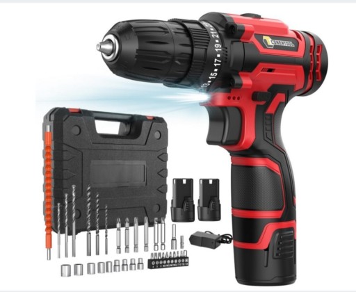 Zdjęcie oferty: CONENTOOL wiertarko-wkrętarka 12V Zestaw 2x2000 mAh + 33 akcesoriów