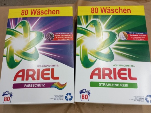 Zdjęcie oferty: Proszek z Niemiec Ariel 80 prań, kolor/uniwersalny