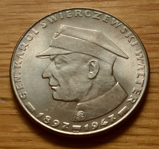 Zdjęcie oferty: PRL- 10 złotych z 1967 r,gen. Świerczewski, mennic