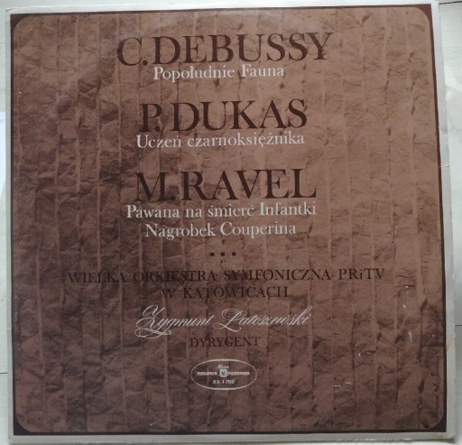 Zdjęcie oferty: Debussy, Dukas, Ravel, winyl