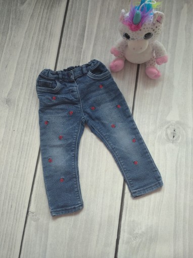 Zdjęcie oferty: Spodnie dziewczęce jeansowe 92 Baby Club