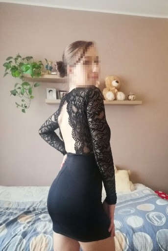 Zdjęcie oferty: Koronkowa sukienka mini mała czarna XS/34