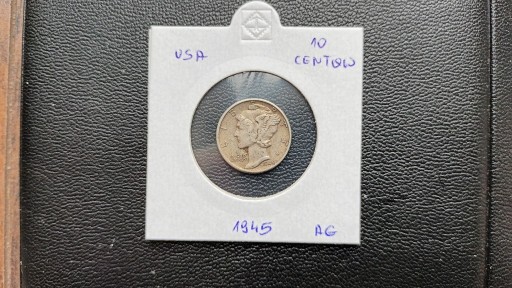 Zdjęcie oferty: USA 10centów One Dime 1945 Merkury Srebro*