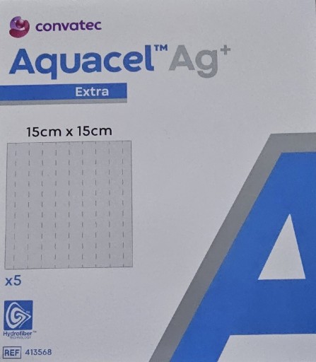 Zdjęcie oferty: Aquacel Ag plus Extra 15 x 15 cm - 1 op. 5 szt.