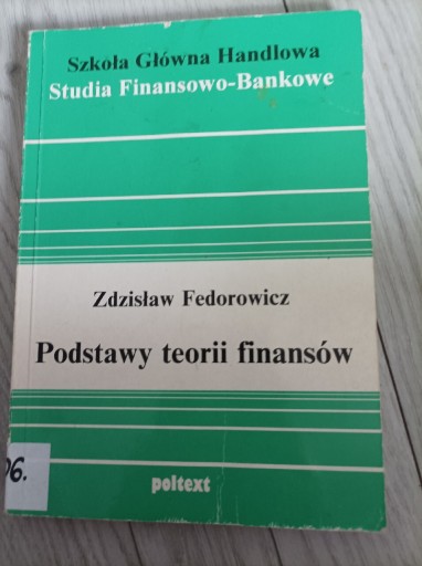 Zdjęcie oferty: Podstawy teorii finansów Fedorowicz