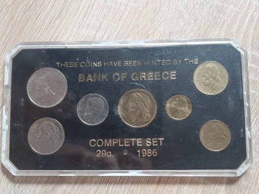 Zdjęcie oferty: Zestaw monet Bank Of Greece Set 1986 r