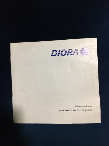 Zdjęcie oferty: Diora FS 500 C instrukcja obsługi, schemat elektr.