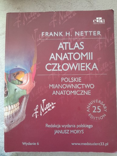 Zdjęcie oferty: Atlas anatomii człowieka Frank. H. Netter
