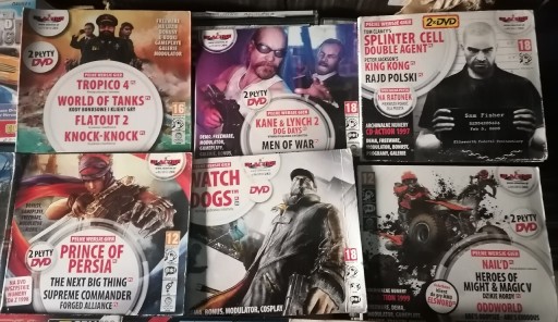 Zdjęcie oferty: Gry na PC używane z serii CD Action + Gratisy 