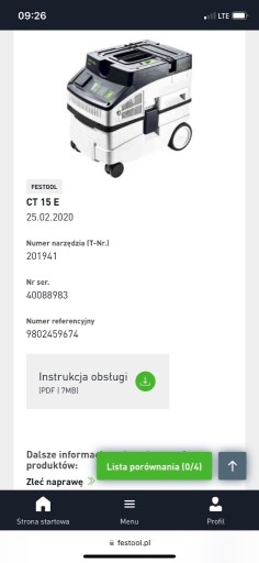 Zdjęcie oferty: Odkurzacz festool ctl mini 