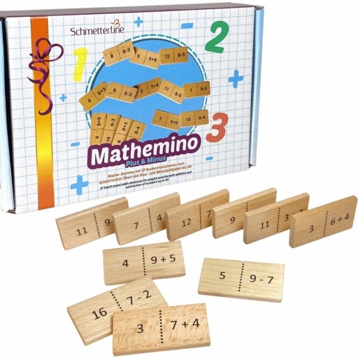 Zdjęcie oferty: Schmetterline Drewniane Domino matematyczne MATHEM