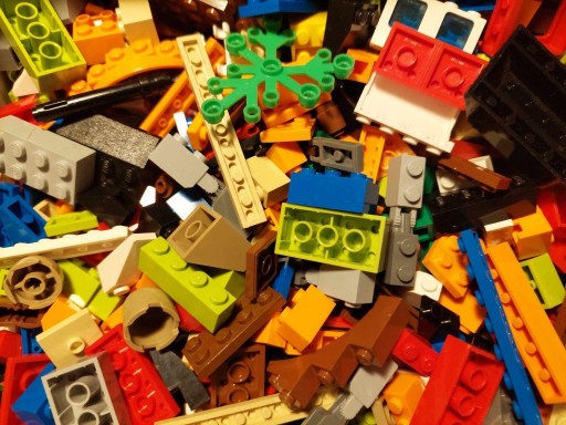 Zdjęcie oferty: LEGO mieszane 0,1kg MIX 100g różne kolory