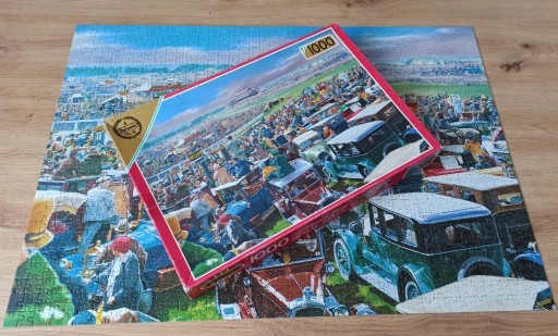 Zdjęcie oferty: Falcon puzzle 1000 stare samochody wyścigi konne