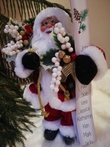Zdjęcie oferty: Mikołaj z listą 30 cm święta