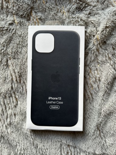 Zdjęcie oferty: iPhone 13 leather case czarny etui apple midnight